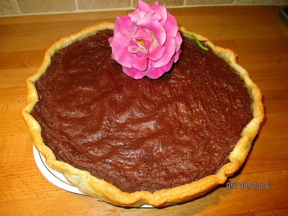 recette tarte à la semoule chocolat