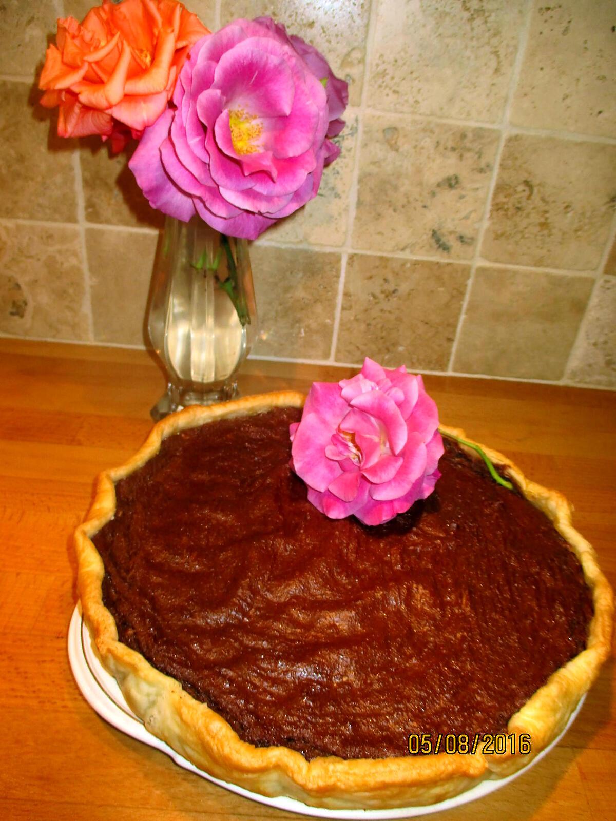 recette tarte à la semoule chocolat