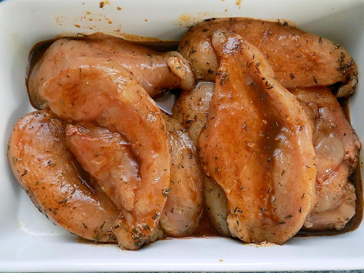 recette Blancs de poulet marinés