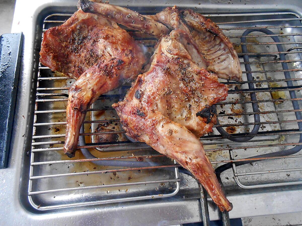 recette PATTES DE LAPIN GRILLEES A L'ORIGAN ET AU POIVRE AUX EPICES