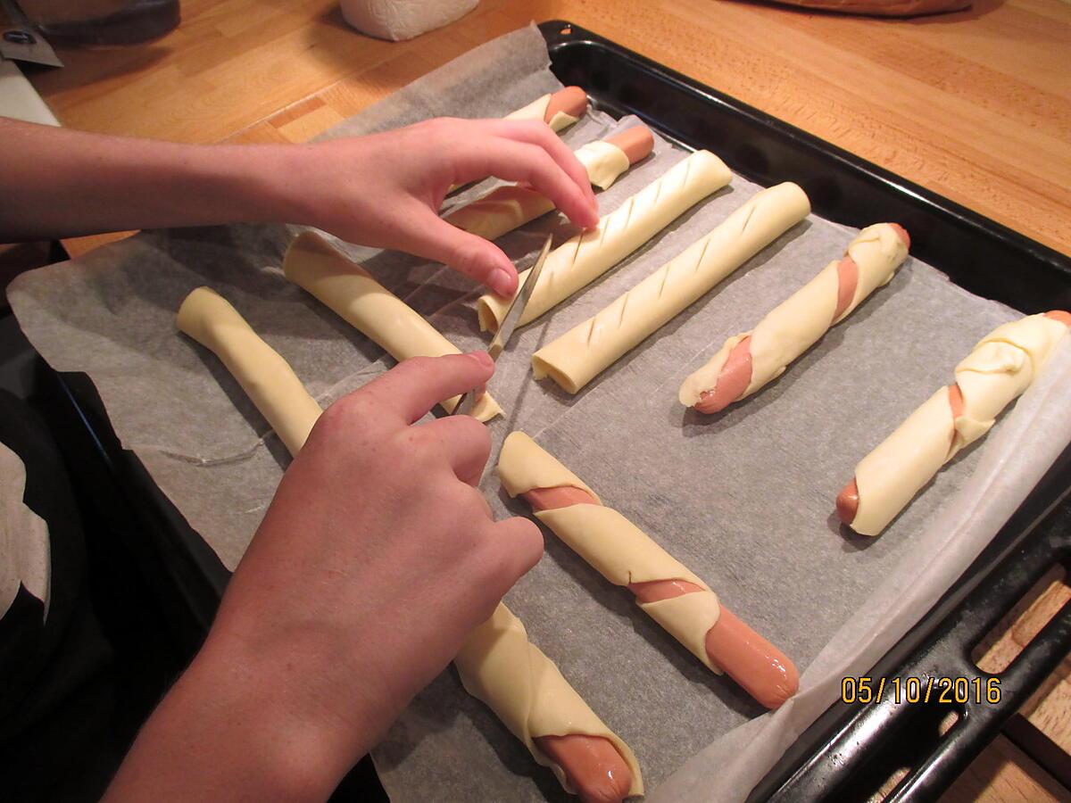 recette saucisses feuilletés