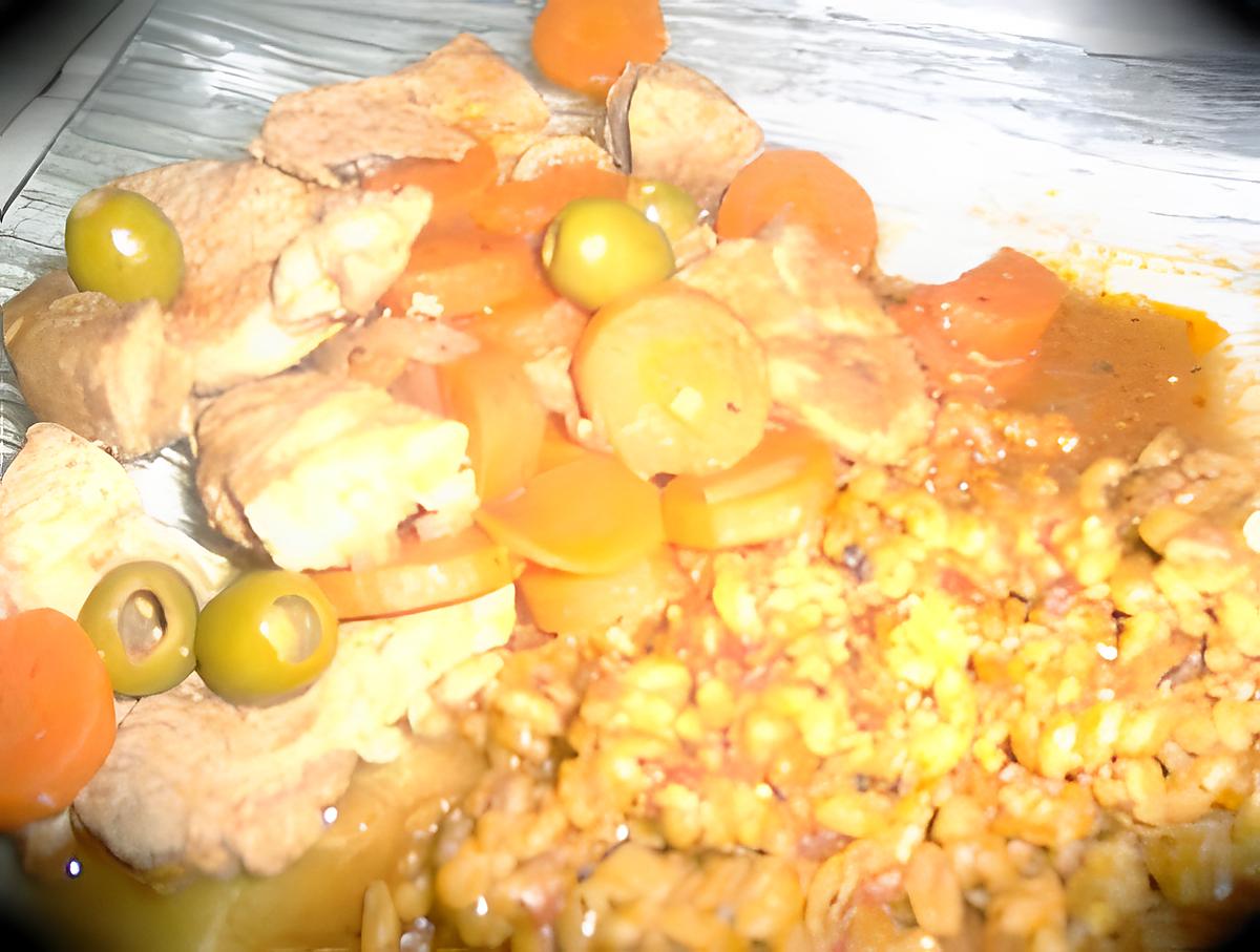 recette filets mignons aux carottes et olives verte.