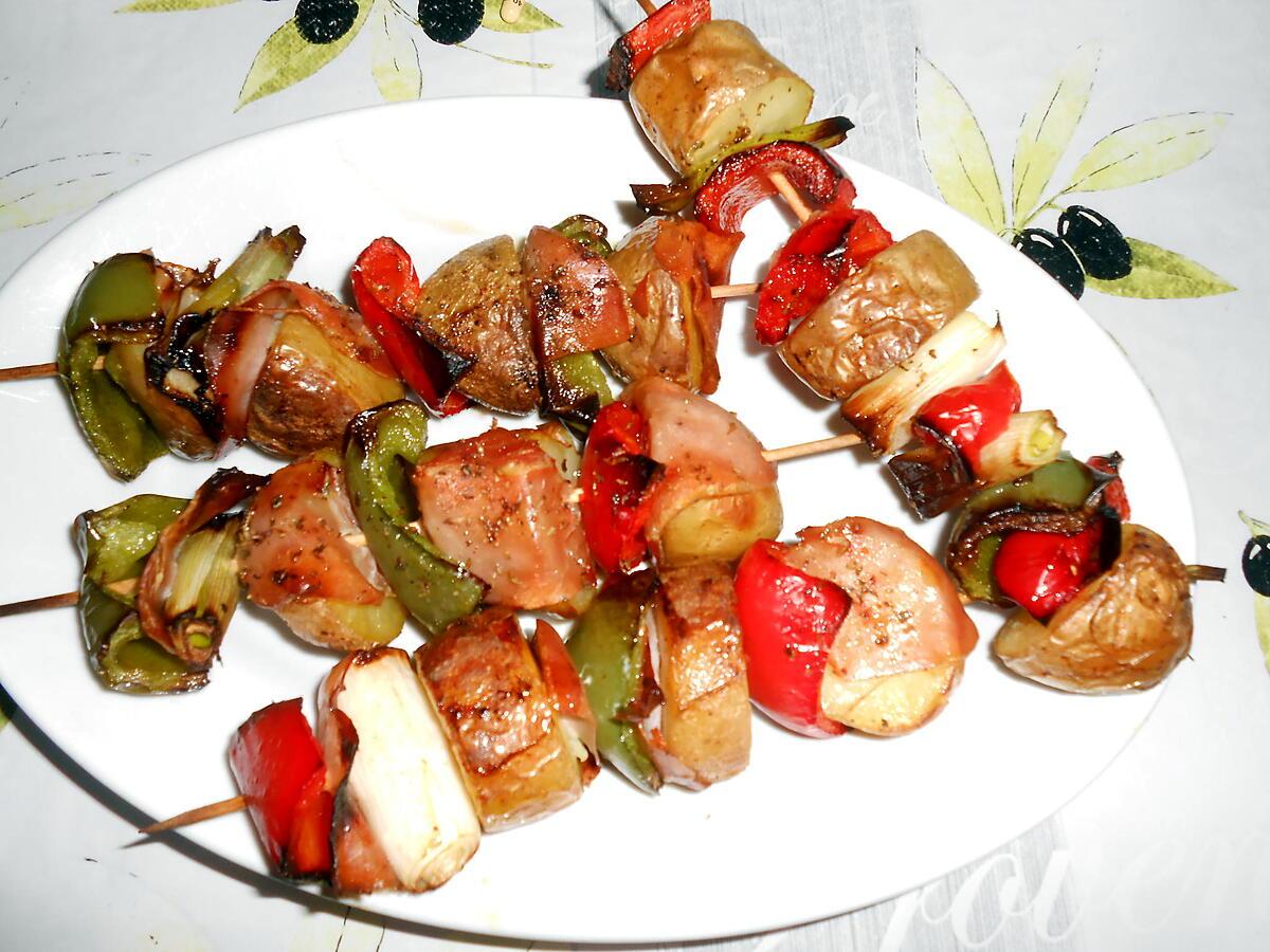 recette BROCHETTES DE POMMES DE TERRE