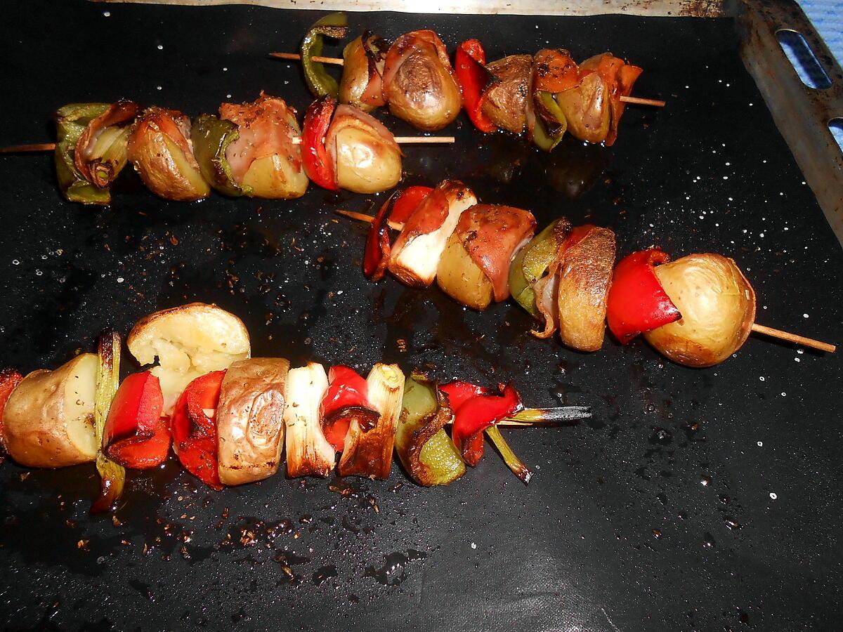 recette BROCHETTES DE POMMES DE TERRE