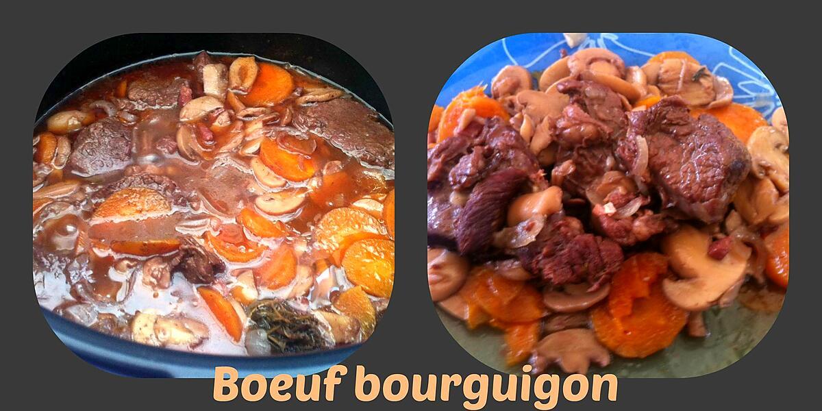 recette BOEUF BOURGUIGNON au COOKEO