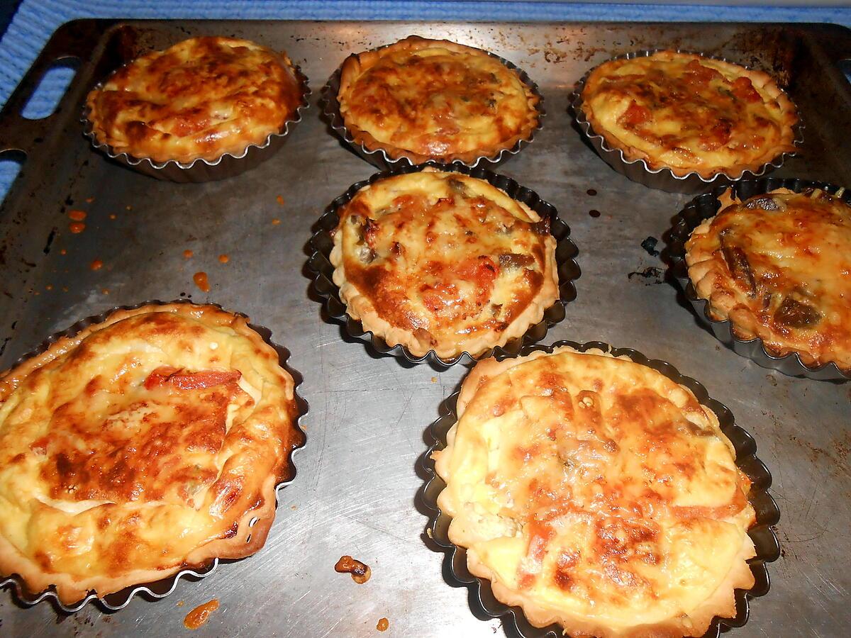 recette TARTELETTES TOMATE ET CONFIT DE CANARD