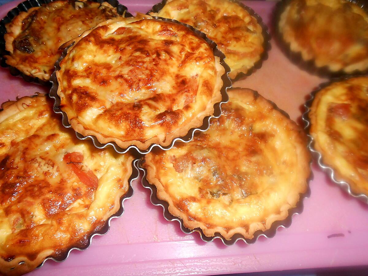 recette TARTELETTES TOMATE ET CONFIT DE CANARD