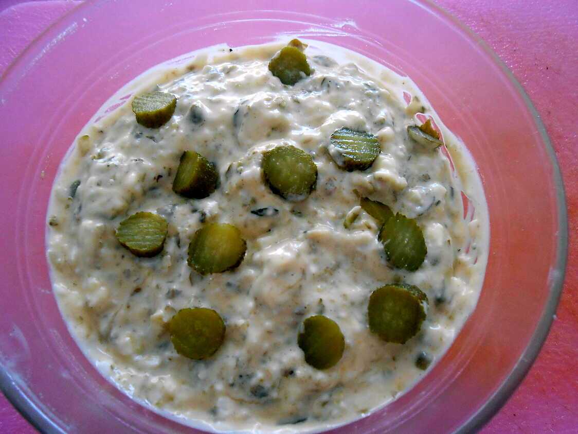 Recette d'UNE PETITE SAUCE (genre gribiche)