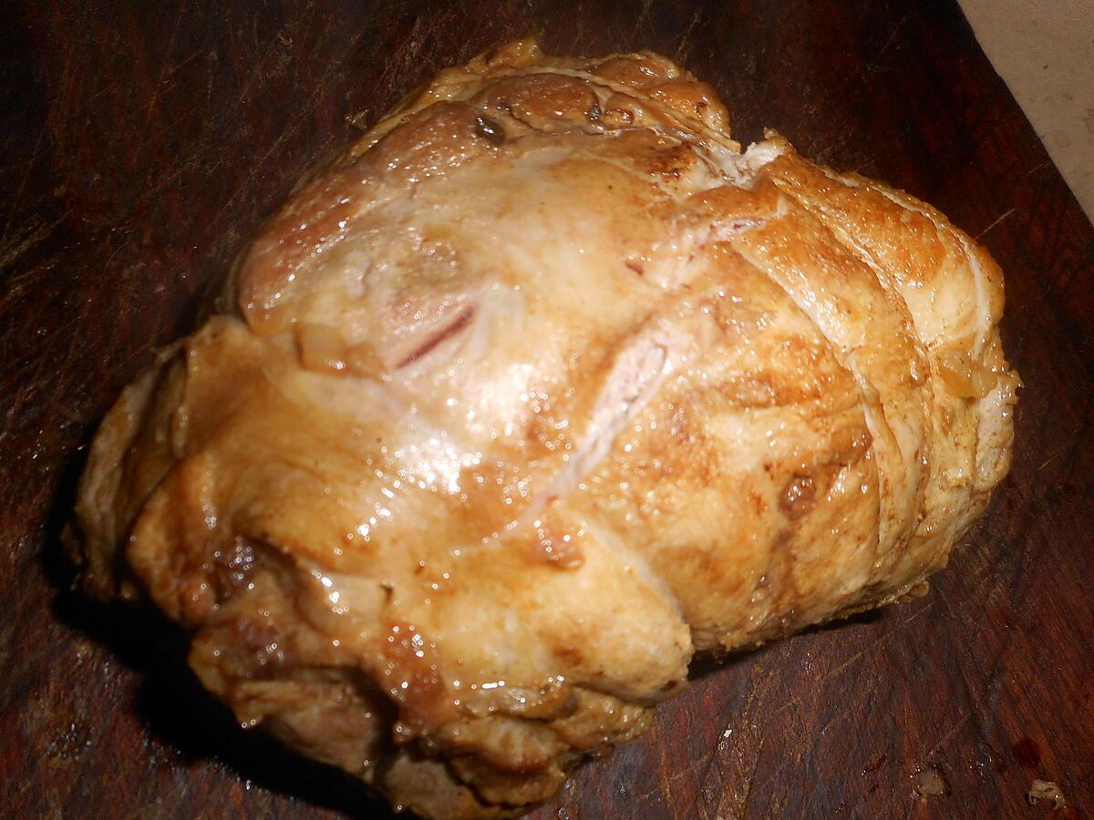 recette Roti de porc aux feves et pommes de terre