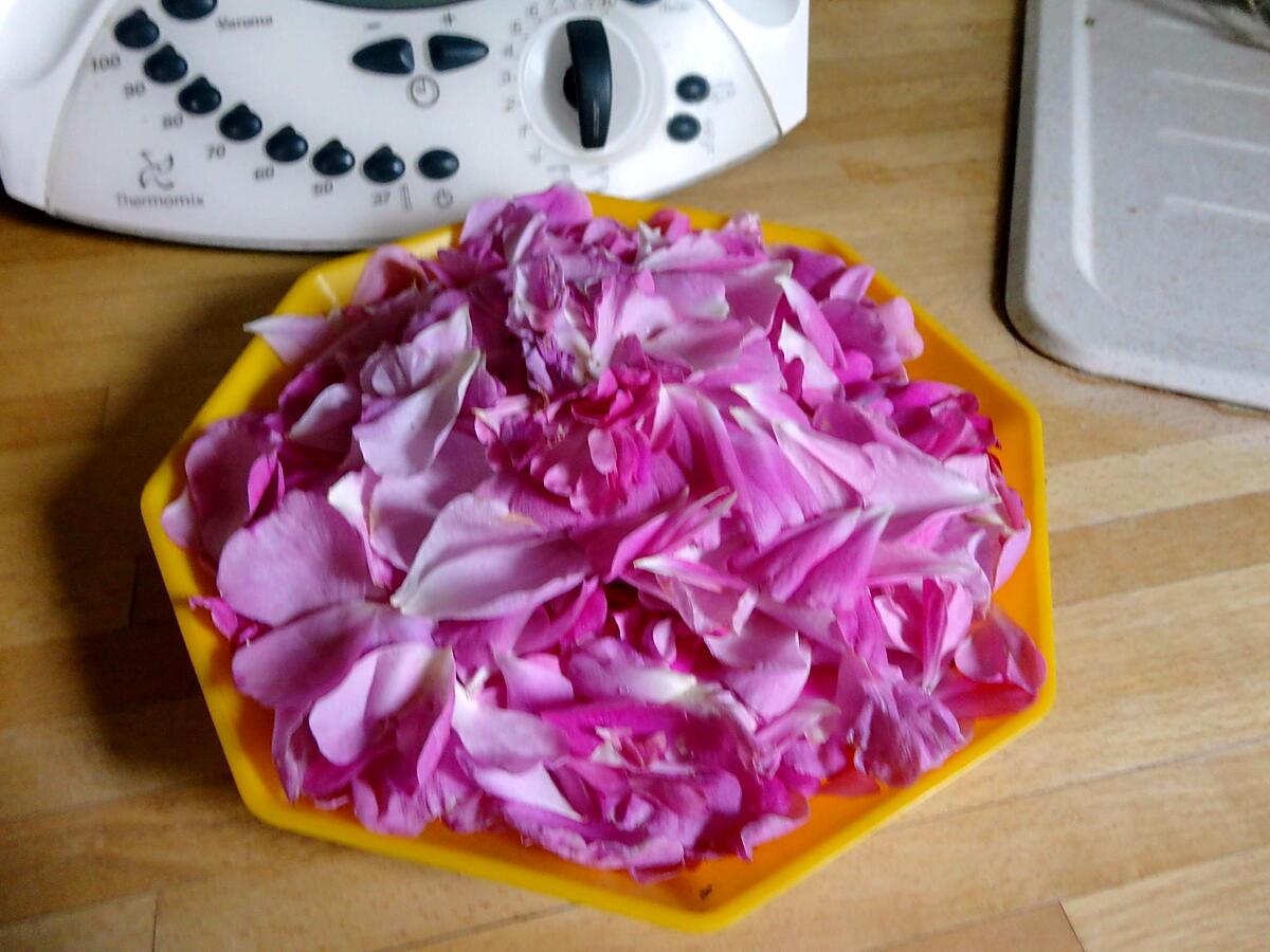 recette GELée  de petales de roses