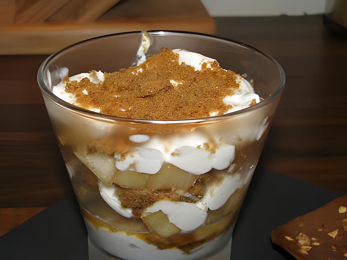 recette Verrines sucrées poires, spéculoos, mascarpone