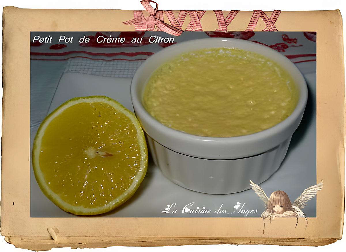 recette Petits Pots de Crème au Citron