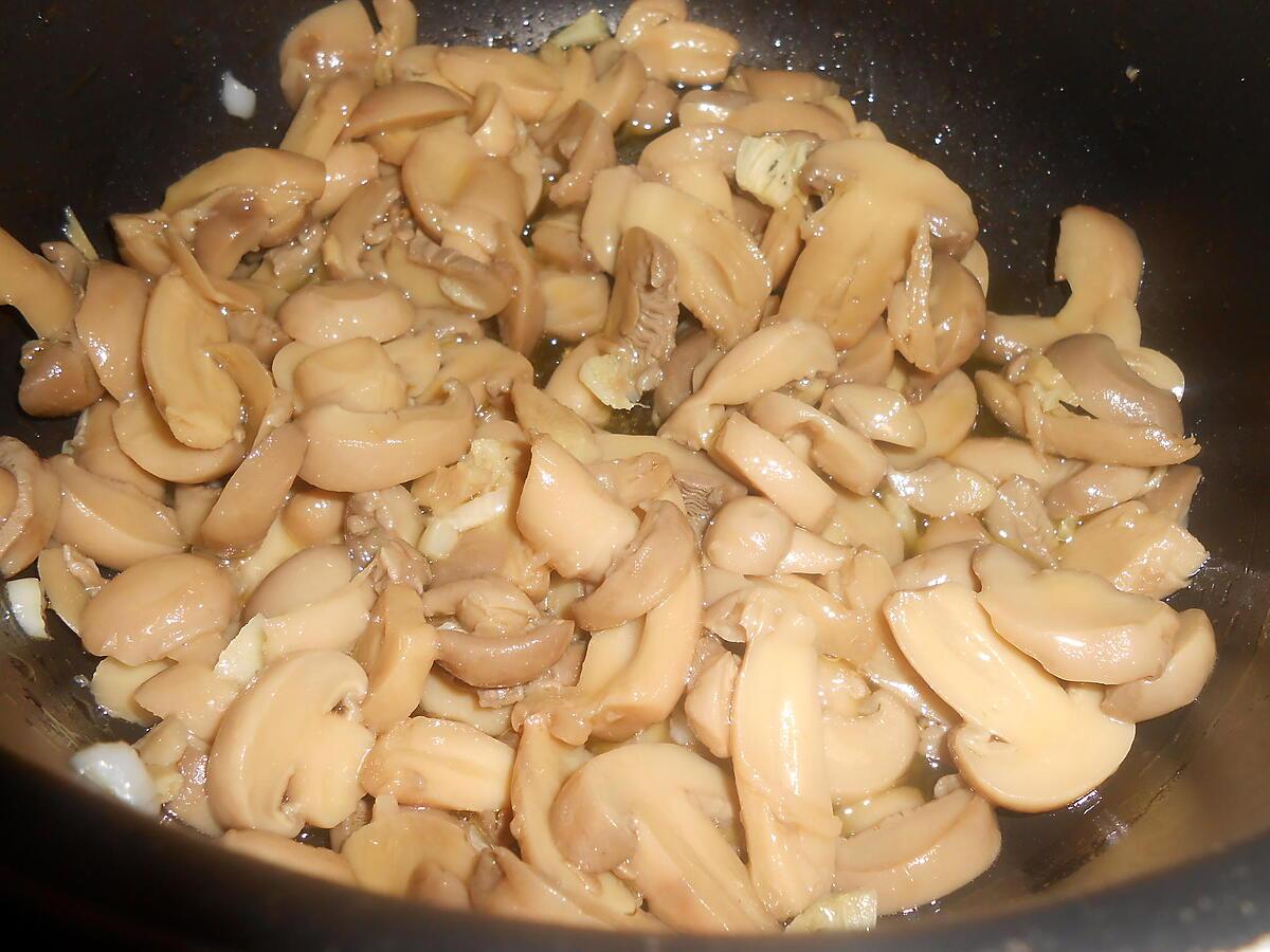 recette PENNE JAMBON CHAMPIGNONS