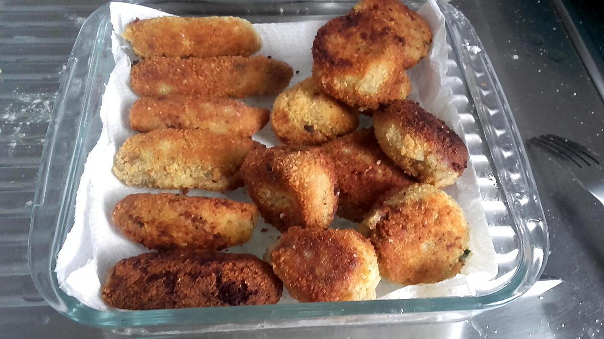 recette CROQUETTES POMMES DE TERRE ET VIANDE HACHÉE