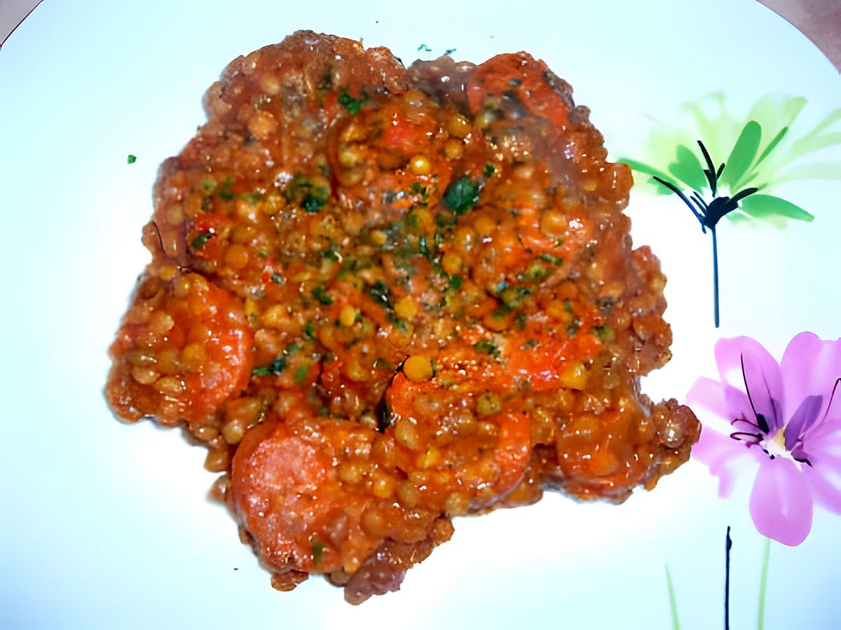 recette Lentilles au chorizo...