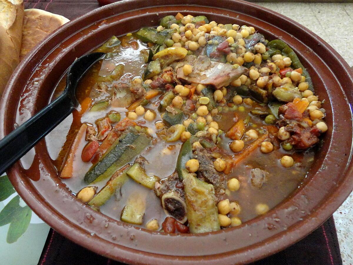 recette TAJINE A L AGEAU ET AUX LEGUMES