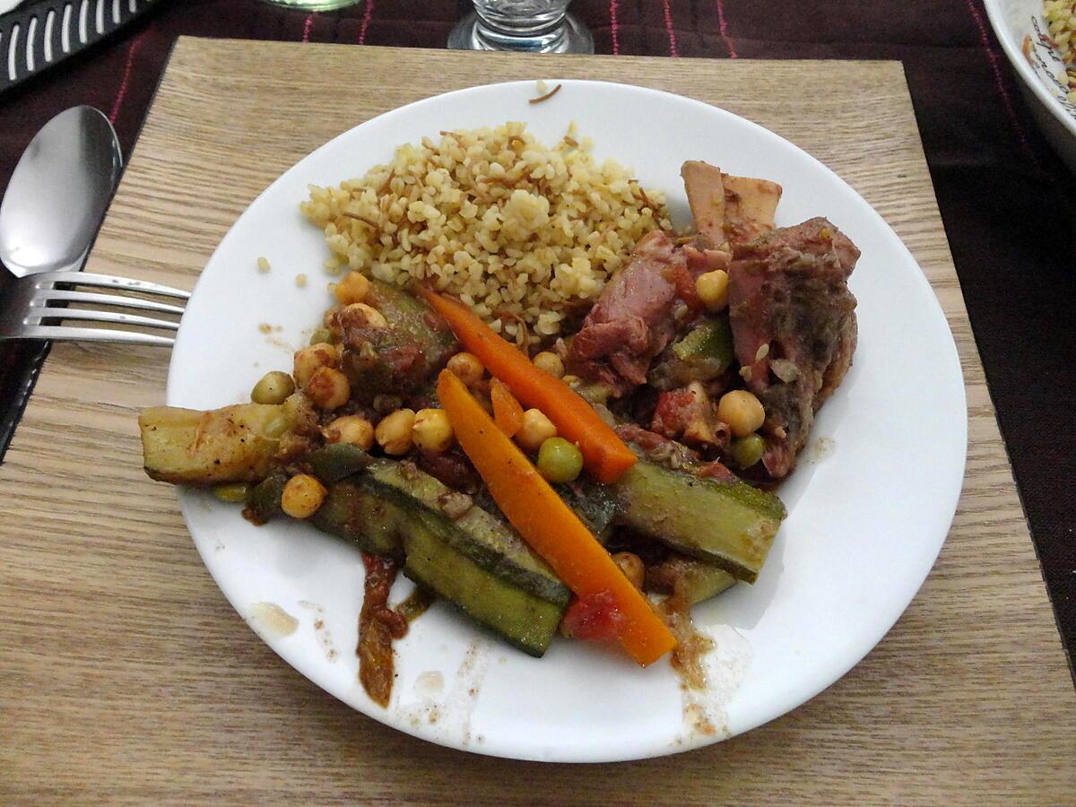 recette TAJINE A L AGEAU ET AUX LEGUMES