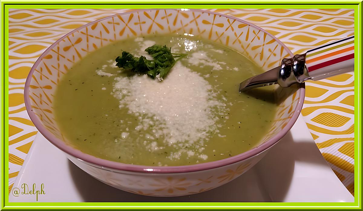 recette Velouté petits pois, artichauts, courgettes