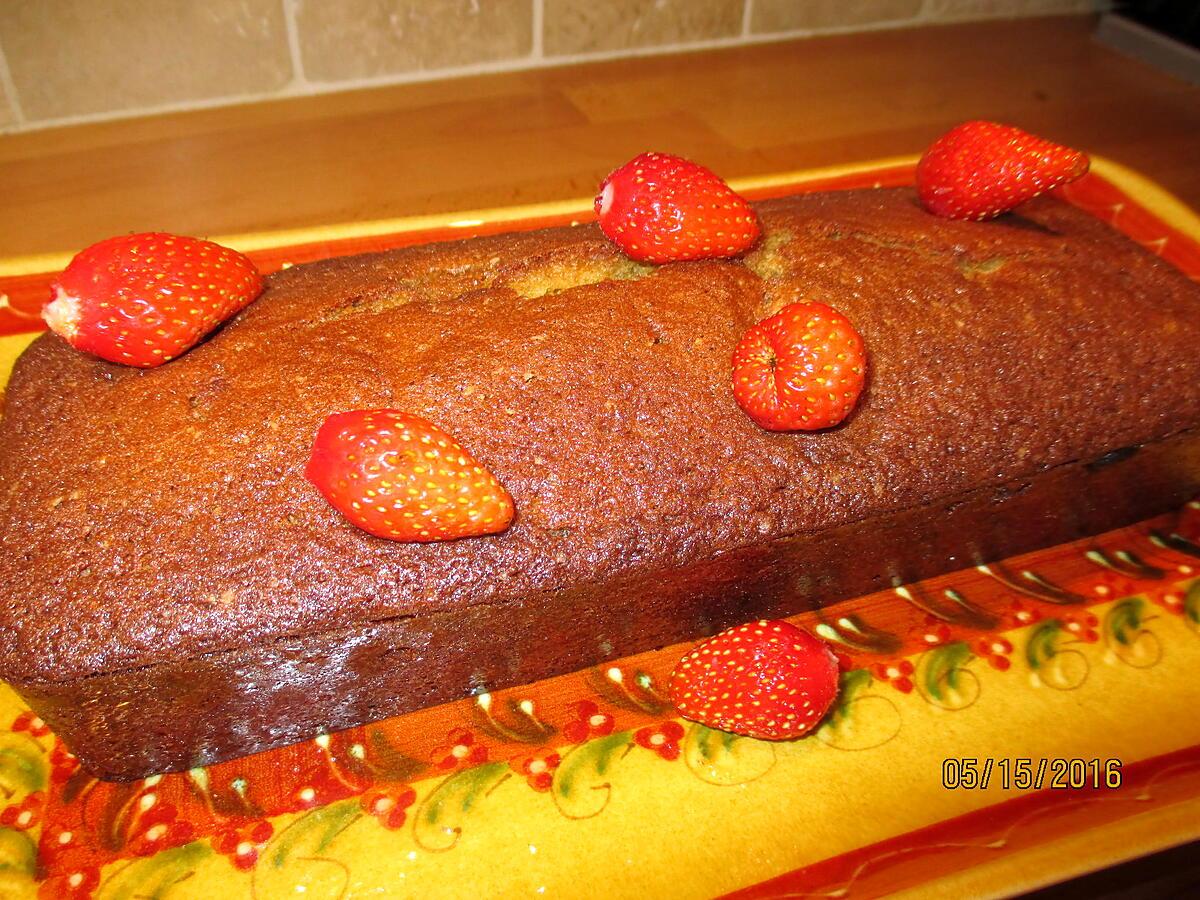 recette cake aux fraises sans gluten