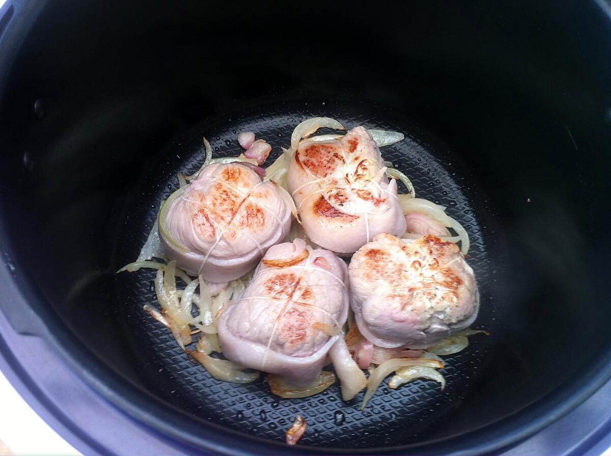 recette PAUPIETTES DE VEAU et ses légumes au COOKEO