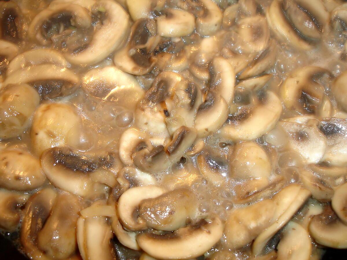 recette Sauce Champignons de Paris frais à la Crème