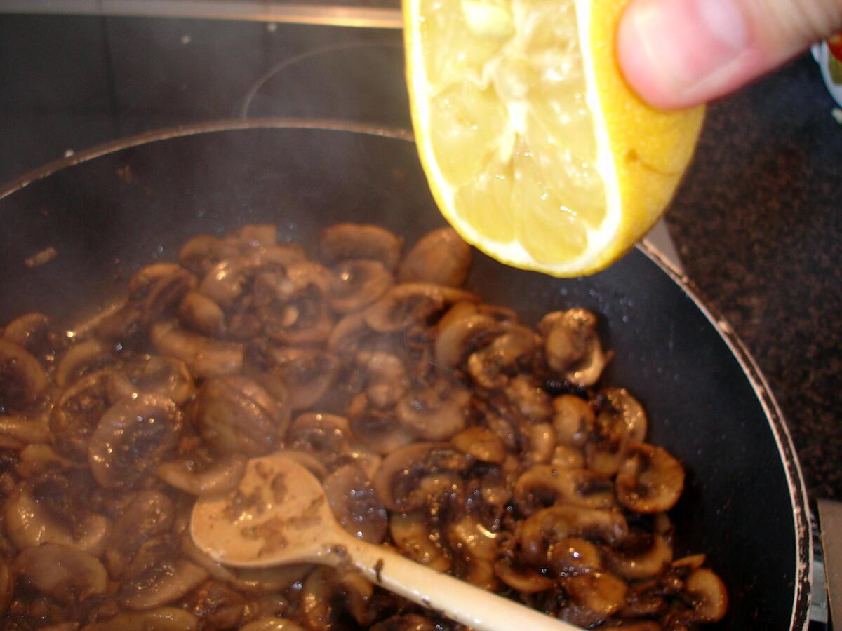 recette Sauce Champignons de Paris frais à la Crème