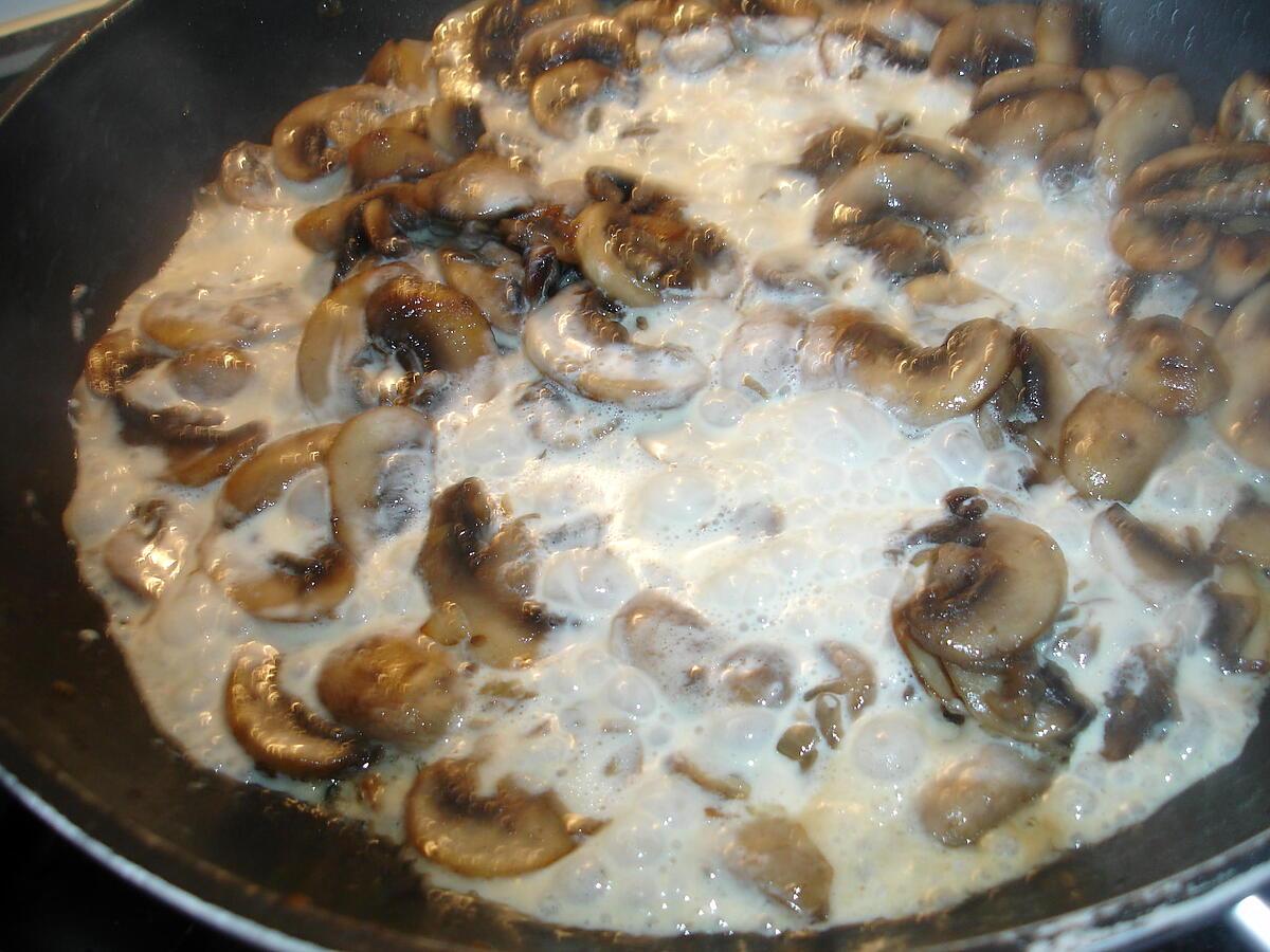 recette Sauce Champignons de Paris frais à la Crème