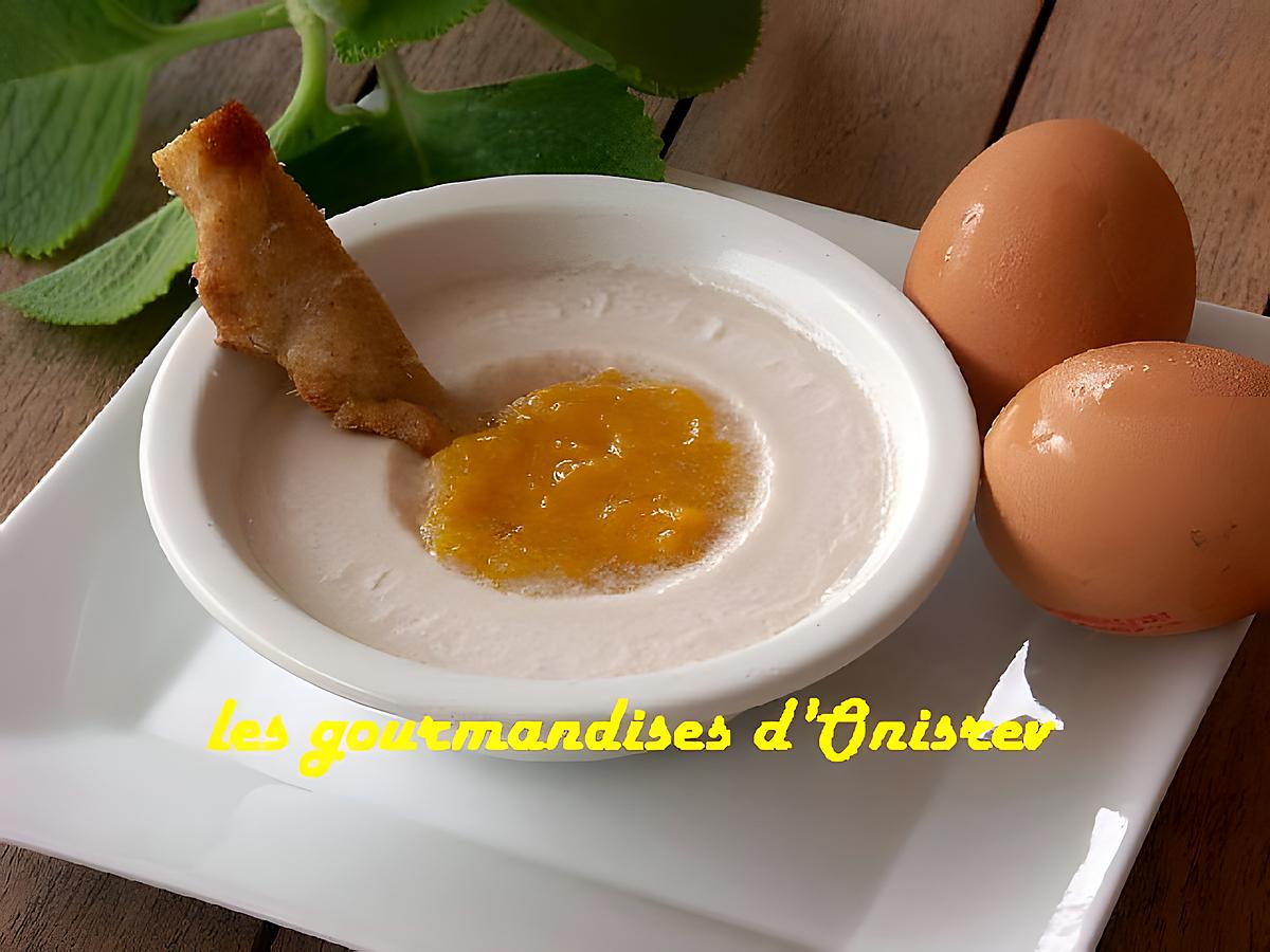 recette Blanc-manger œuf au plat