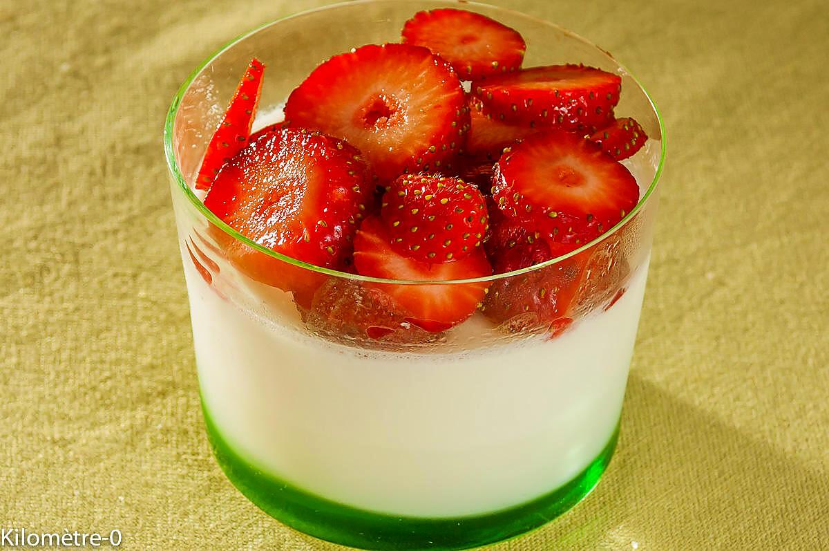 recette Panna cotta fraises coco