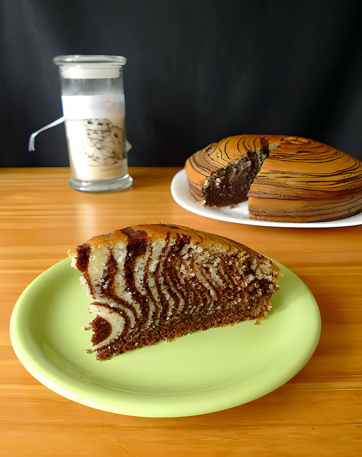 recette Zebra cake au chocolat et à l’orange