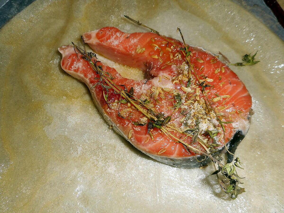recette Darne de saumon en feuille de brick