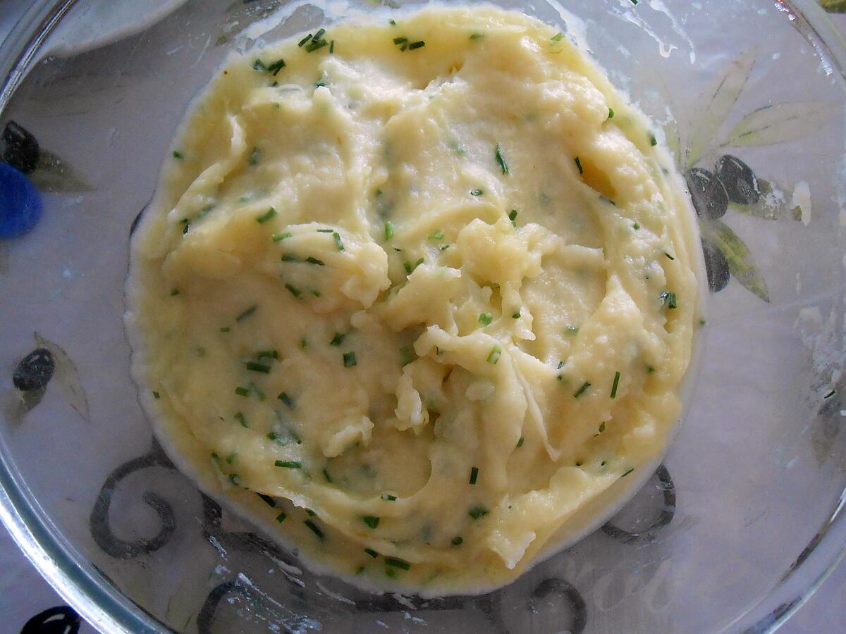 recette PUREE A L'AIL OIGNON ET CIBOULETTE