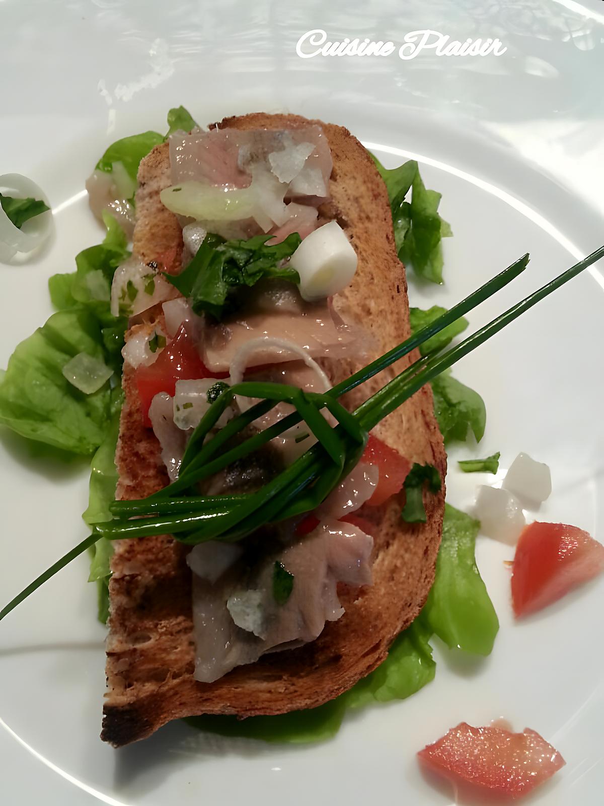 recette Salade ou canapé de maatjes