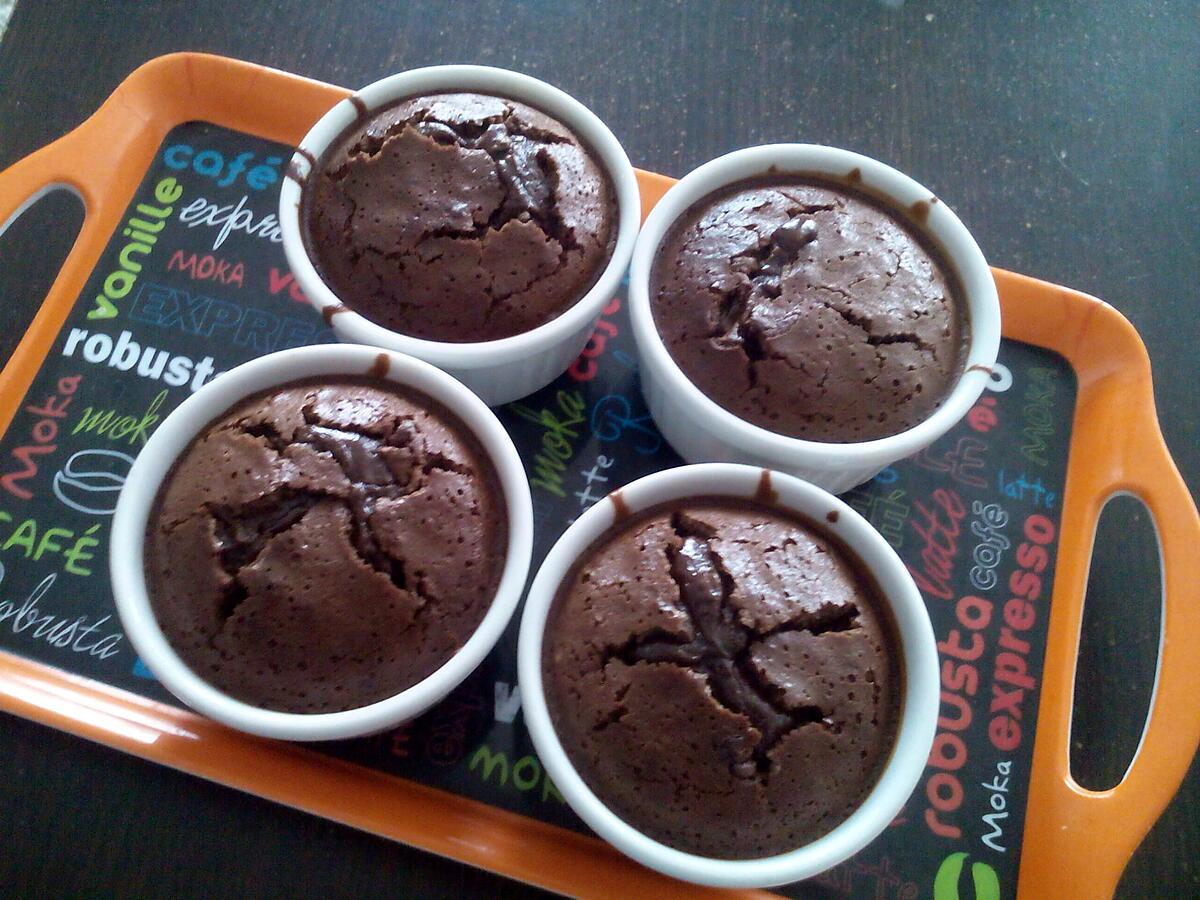 recette Fondants chocolat & nutella