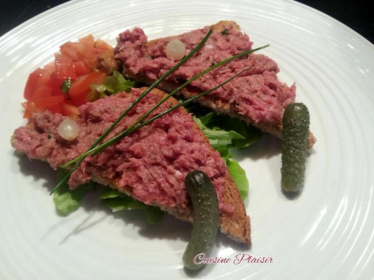 recette Filet américain préparé (Belgique)