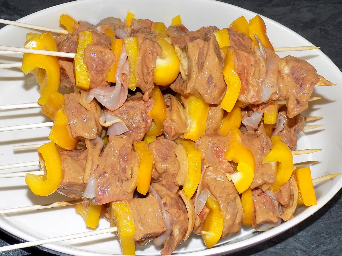 recette Brochettes boeuf/bacon