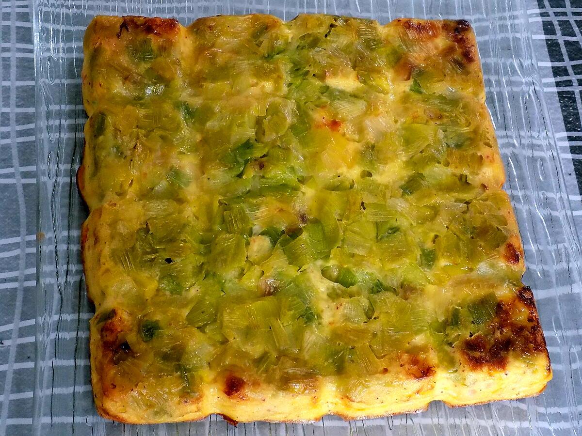 recette Quiche au tofu, saumon et poireaux