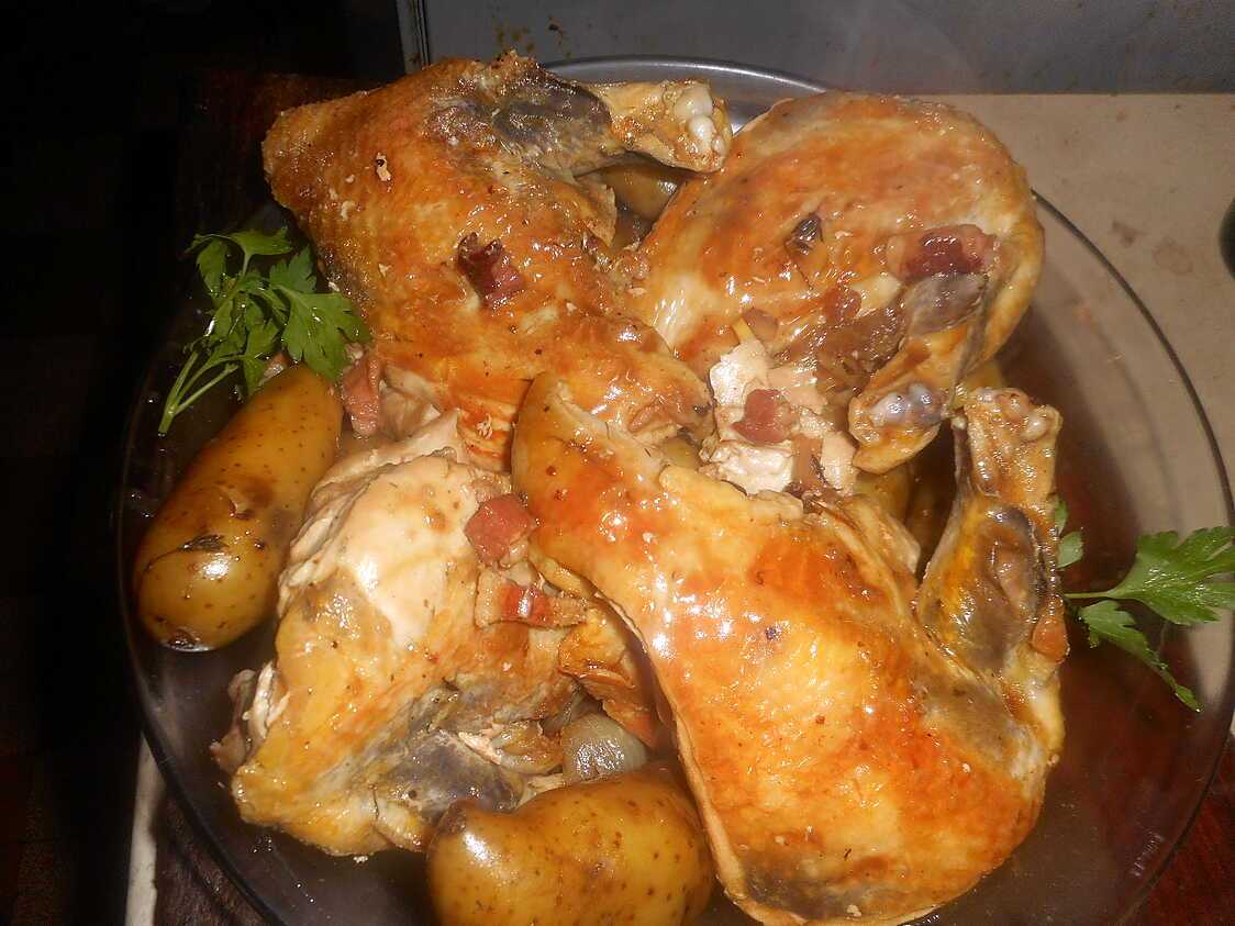 Recette de Supremes de pintade en cocotte