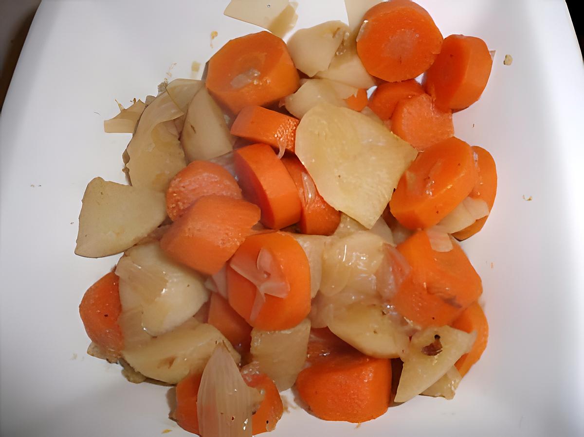 recette Mijoté sucré-salé de carottes et navets