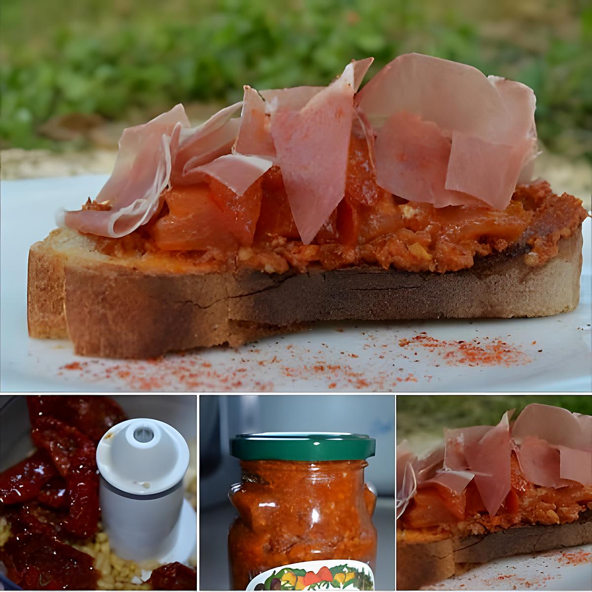 recette TARTINE LA FLAMBOYANTE