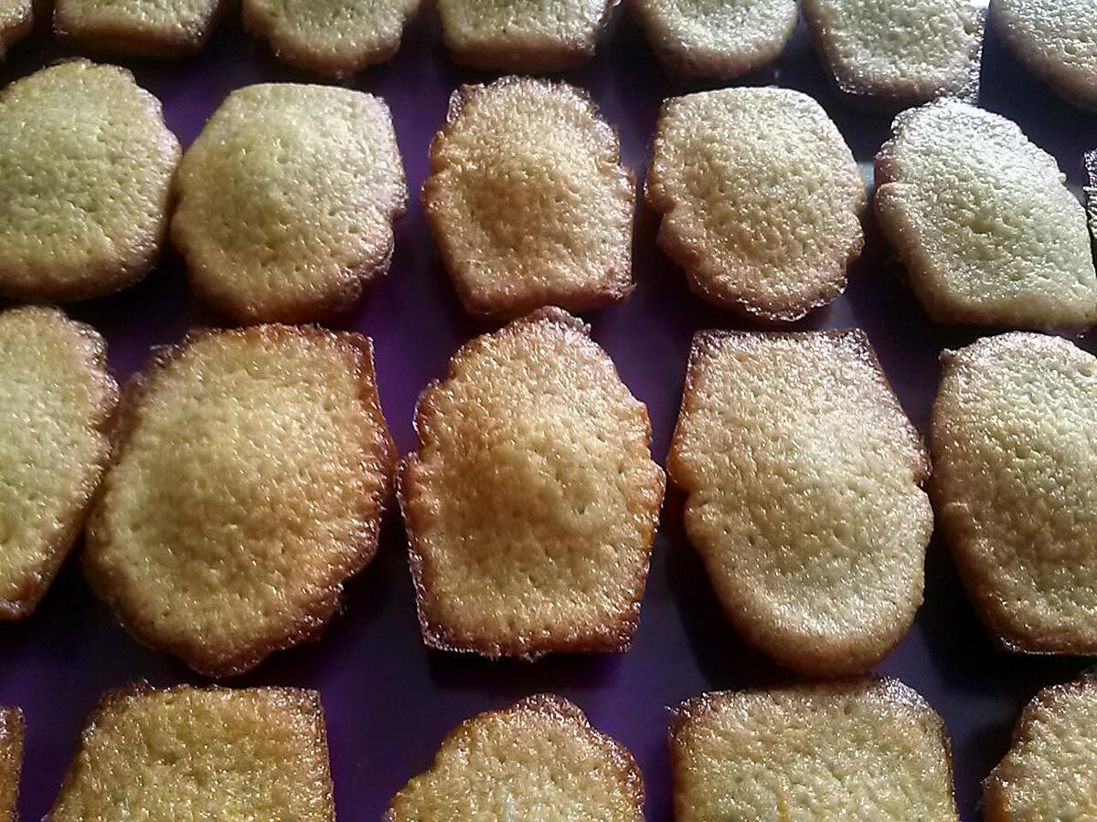 recette Madeleines au miel/cassonade