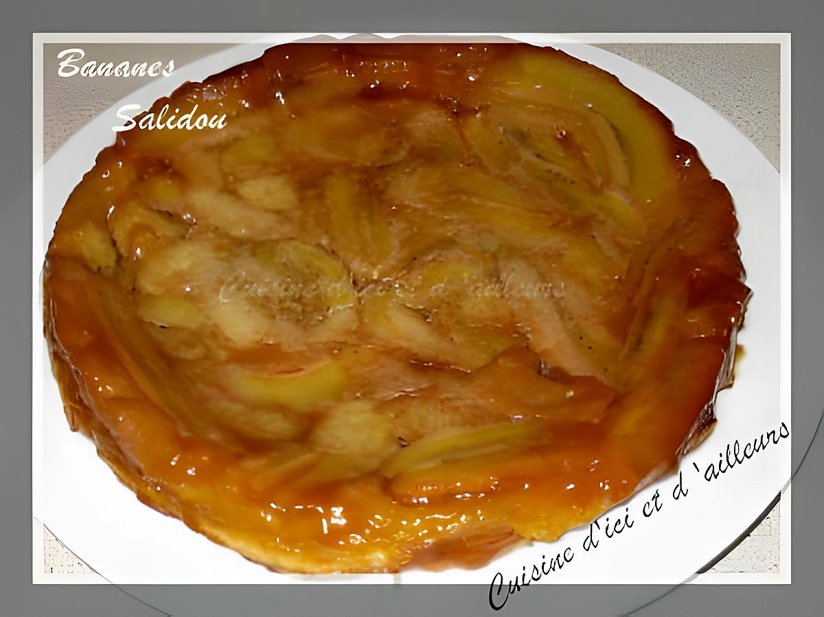 recette Tatin de bananes au salidou