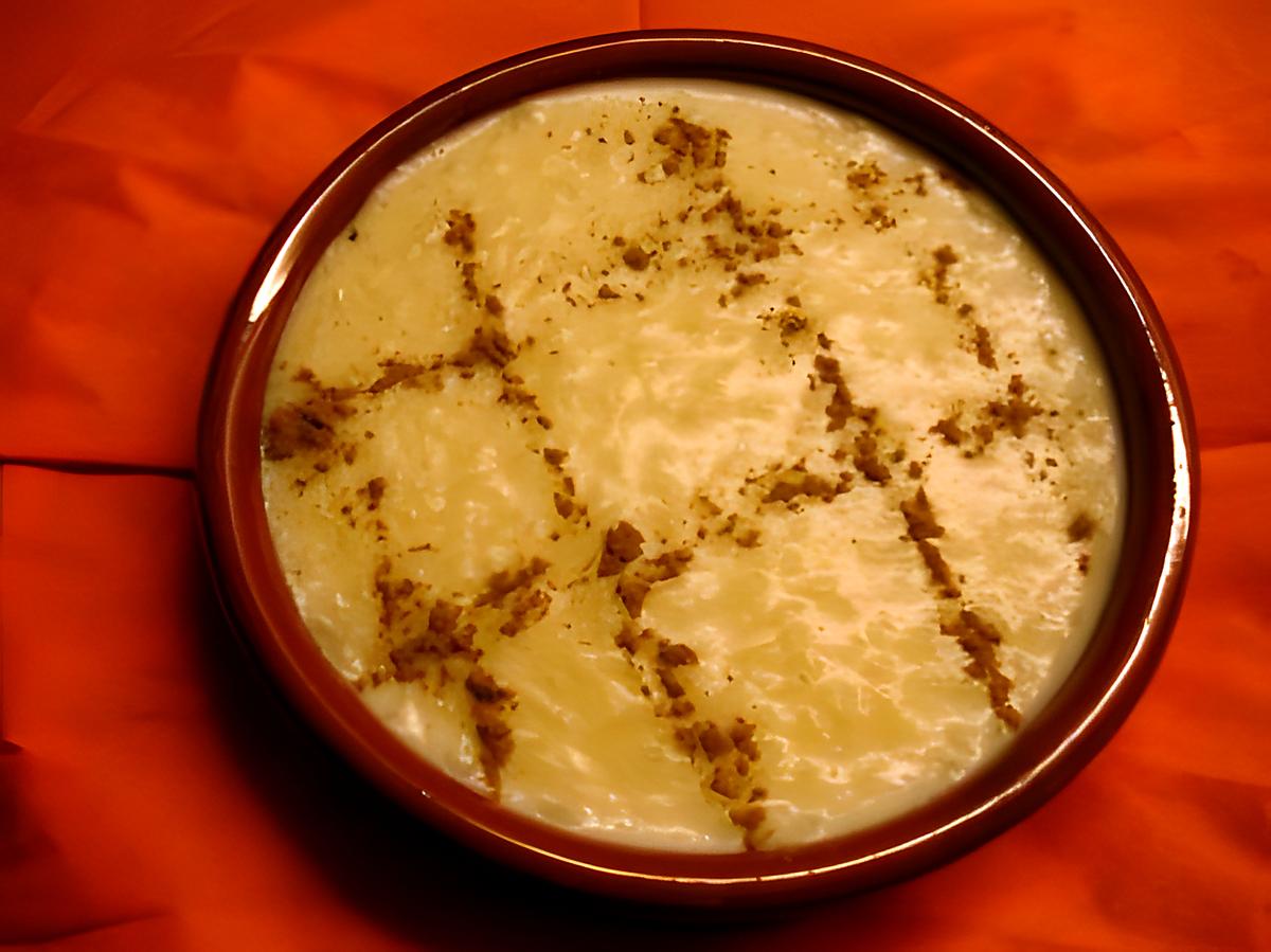 recette Arroz doce branco(riz au lait recette Portugaise)