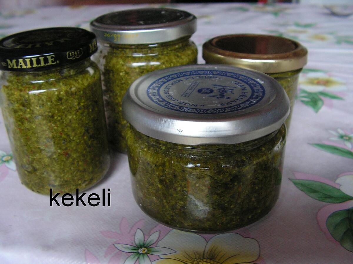 recette Pesto d'ail des ours stérilisé.