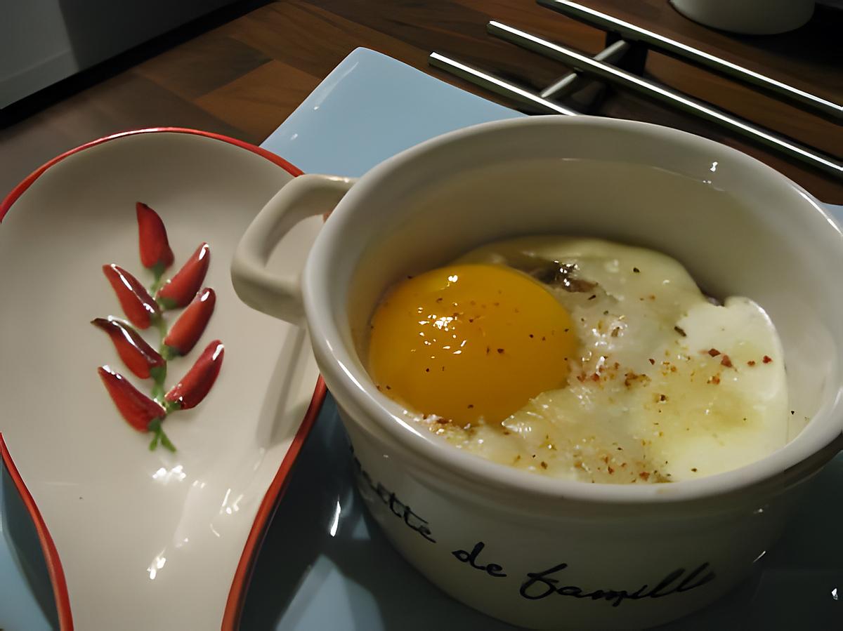 recette Oeuf cocotte parmesan et figue