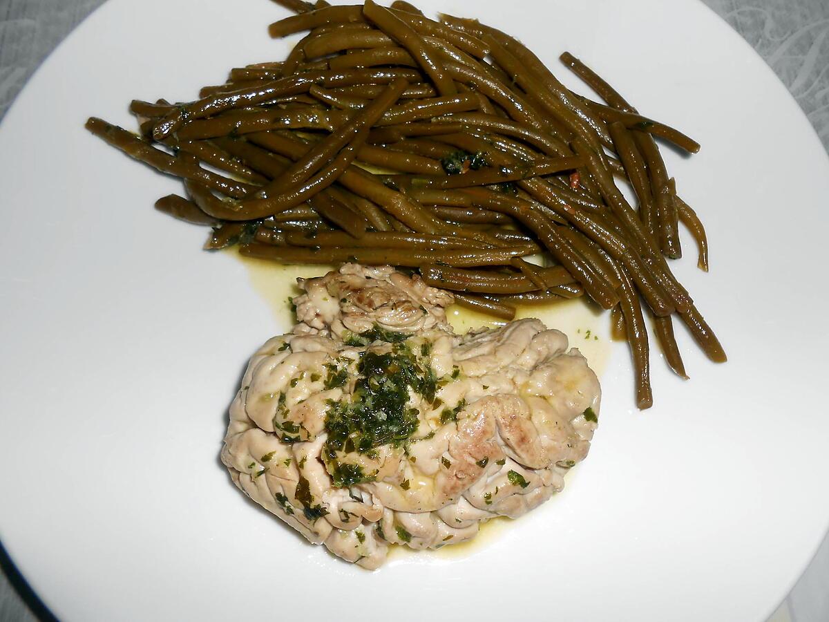 recette CERVELLE DE VEAU PERSIL ET AIL