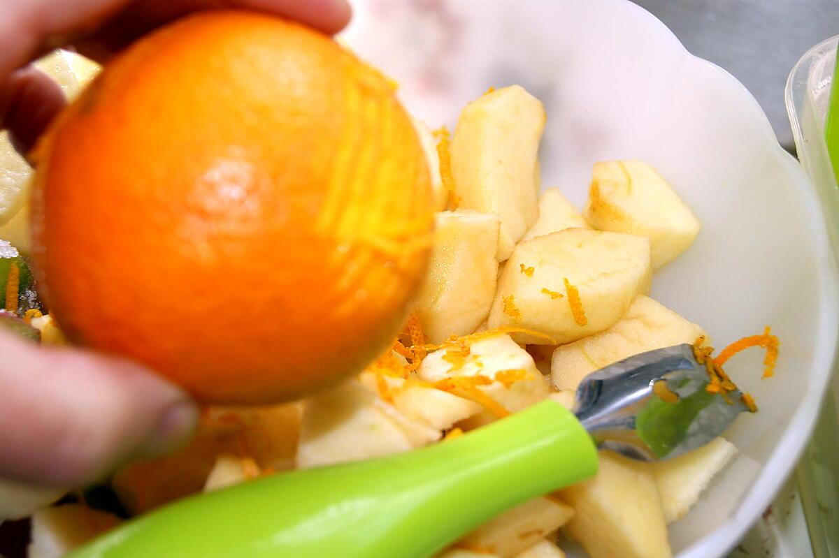 recette Gâteau pommes rhubarbe orange