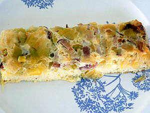 recette Quiche au tofu poireaux/bacon