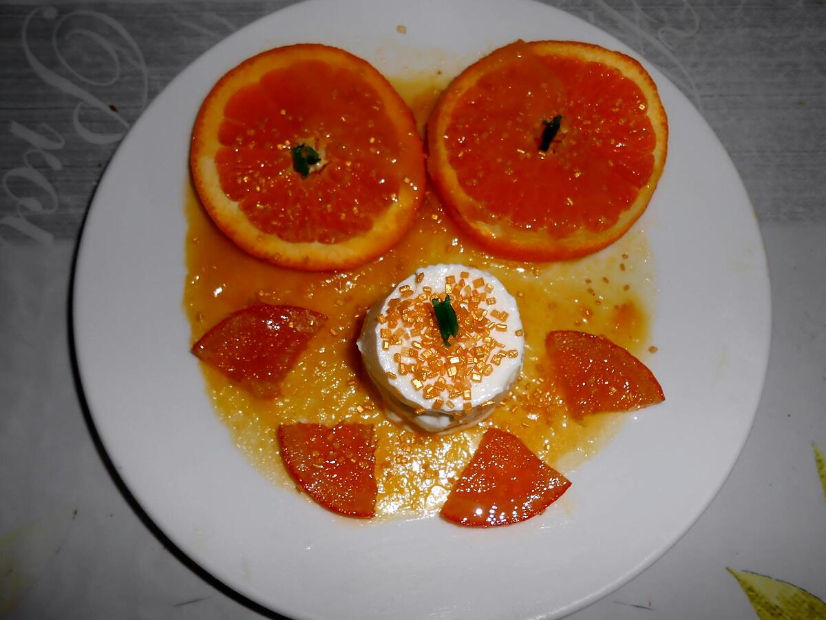 recette PETIT SUISSE "EN ORANGE"