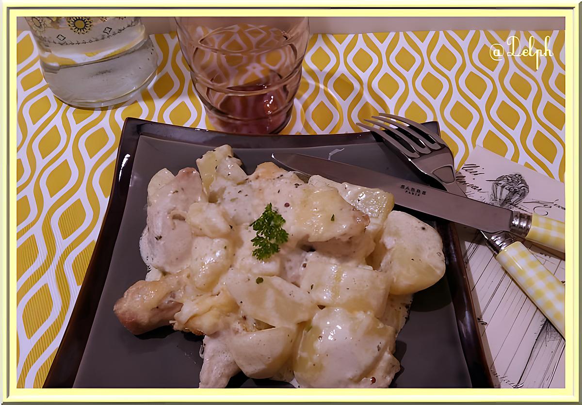 recette Gratin de pommes de terre et filet de dinde